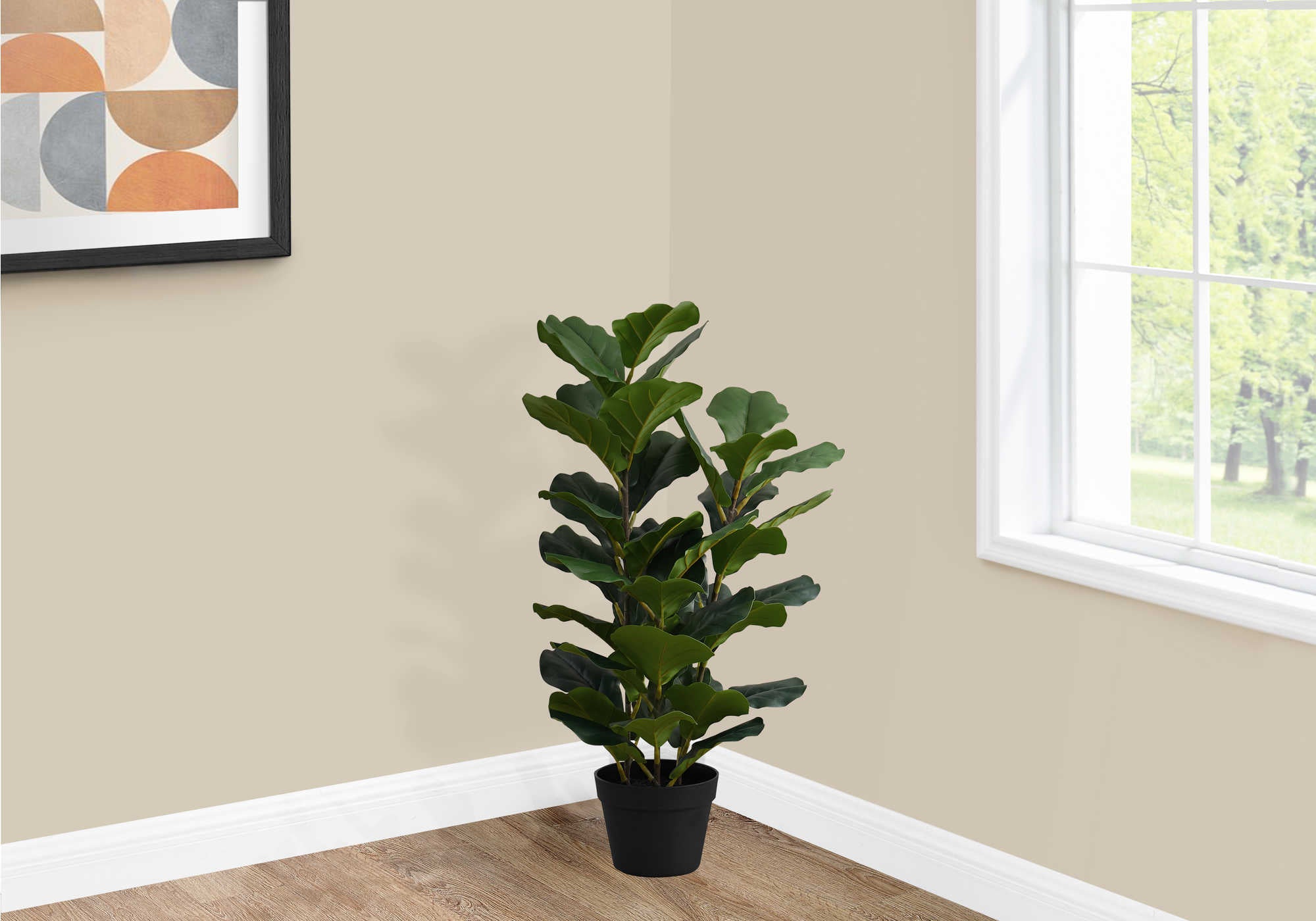 Image of artificial plant - 32h  indoor fiddle in a 6 pot i 9511.