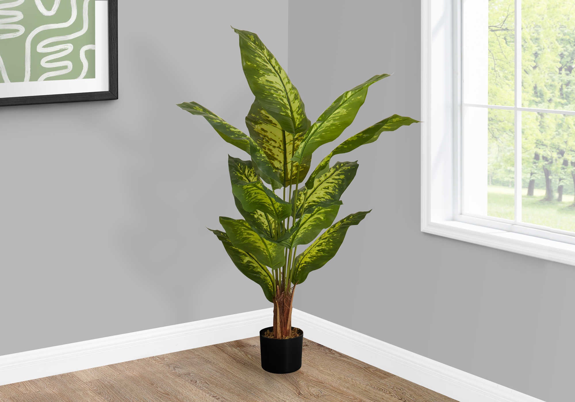 Image of artificial plant - 47h  indoor evergreen in a 5 pot i 9535.