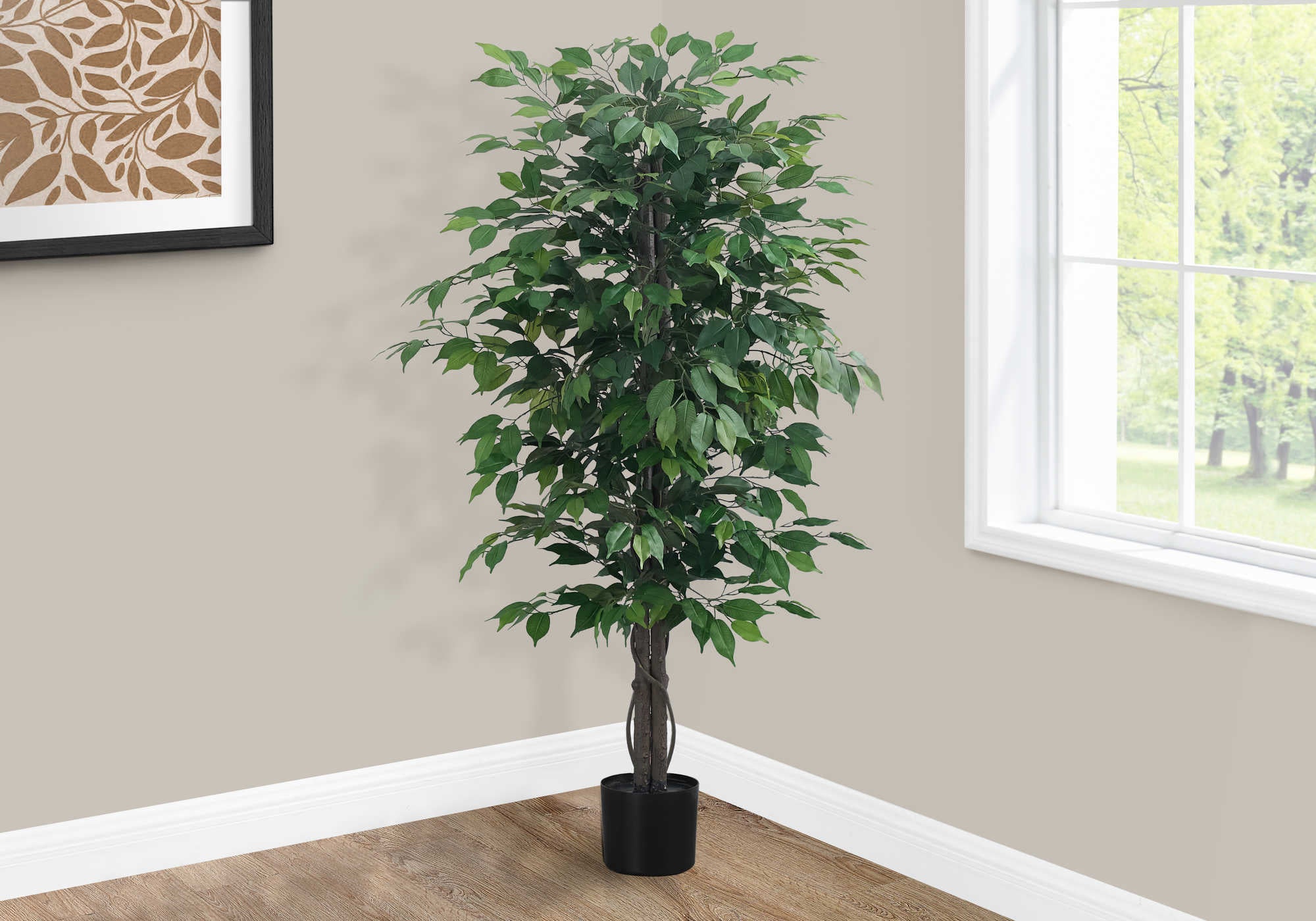 Image of artificial plant - 58h  indoor ficus tree in a 6 pot i 9564.