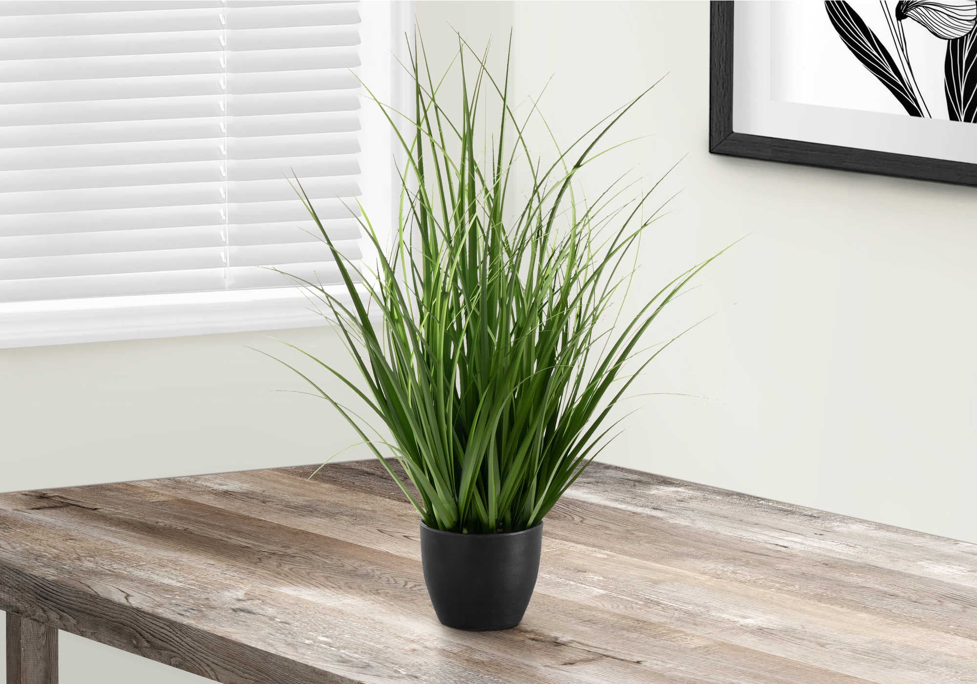 Image of artificial plant - 23h  indoor grass in a 4 pot i 9575.