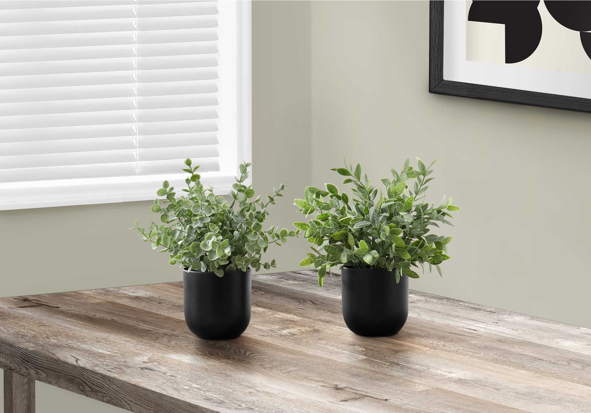 Image of artificial plant - 2pcs  11h eucalyptus grass  5 pot i 9580.